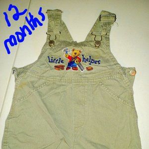 Retro boys Toddler/infant size Overall shorts size 12 months
